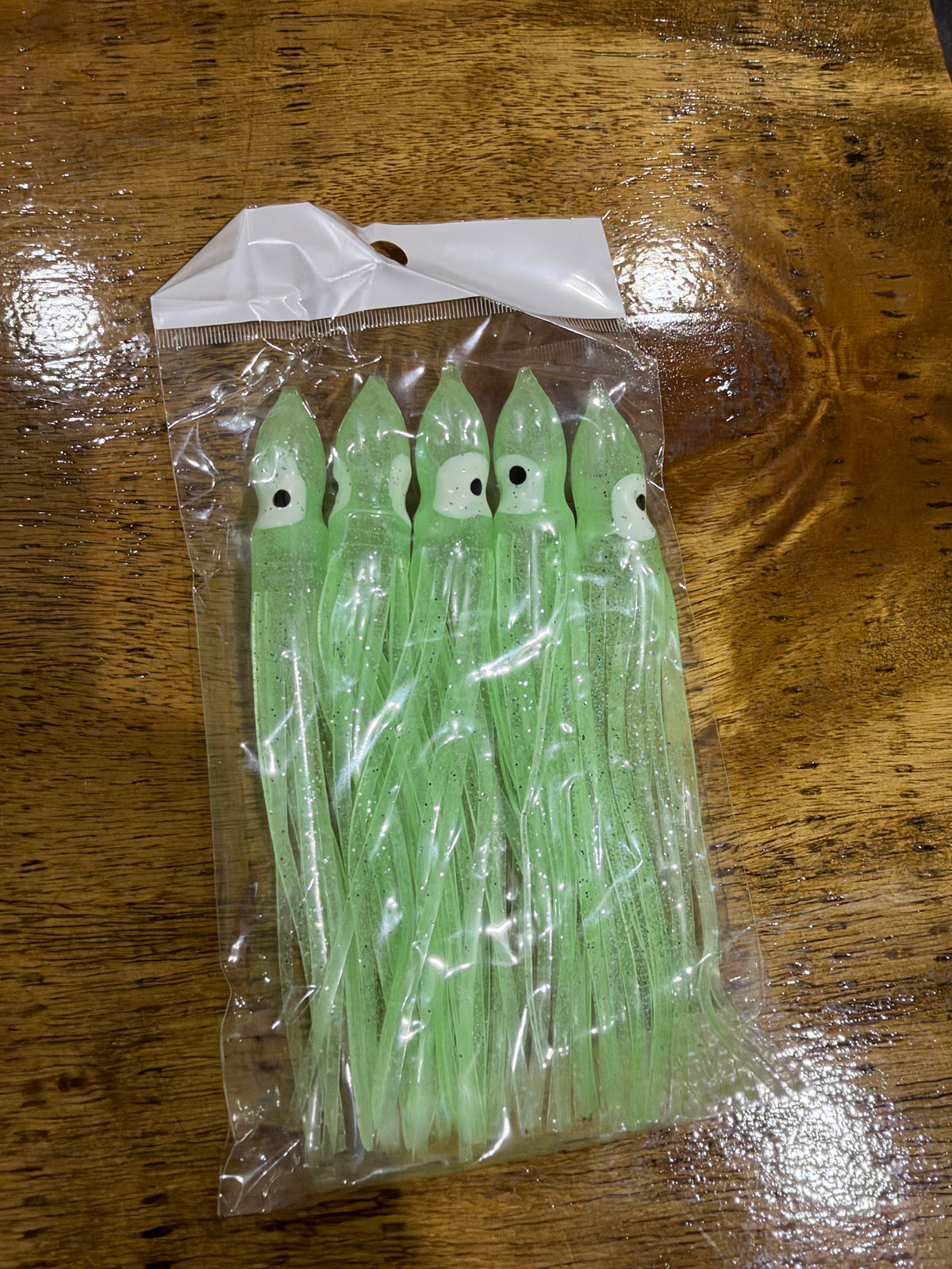 Squid Skirt 4.5 in. - Glow 5 Pack