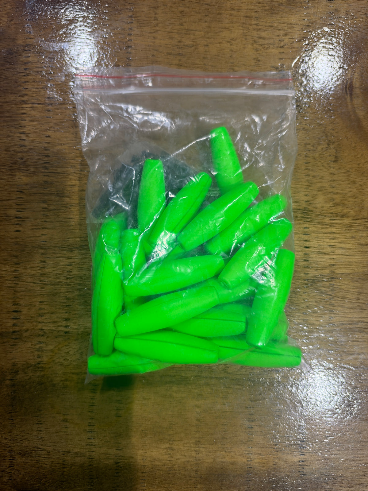 Green bobbers 2.5 inch 25 pack